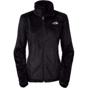 north face fuzzy zip-up